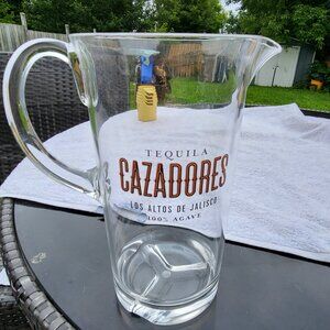 Cazadores Clear Plastic Transparent Tequila Margarita Pitcher GUC "BIN G"